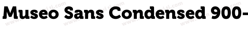 Museo Sans Condensed 900字体转换